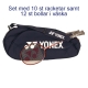 Badmintonrack Yonex B-550, Storpack 12 st