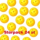 Innebandyboll Active , Gul, Storpack 24 st