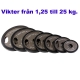 Int. vikt BENEFIT med gummikant 1.25 kg