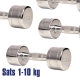 Kromhantelsats 1-10 kg